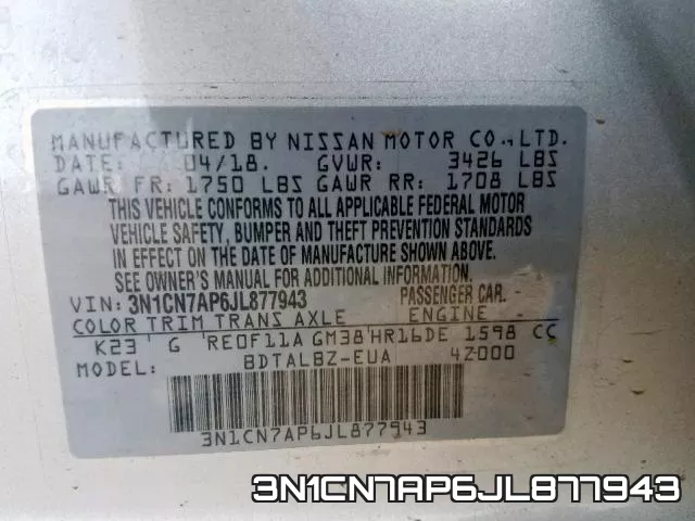 3N1CN7AP6JL877943 фото 2
