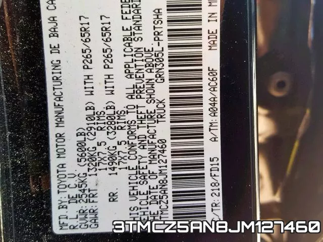 3TMCZ5AN8JM127460 фото 2