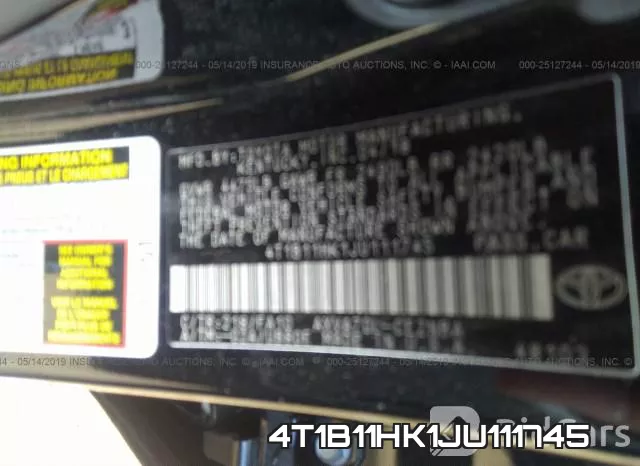 4T1B11HK1JU111745 фото 10