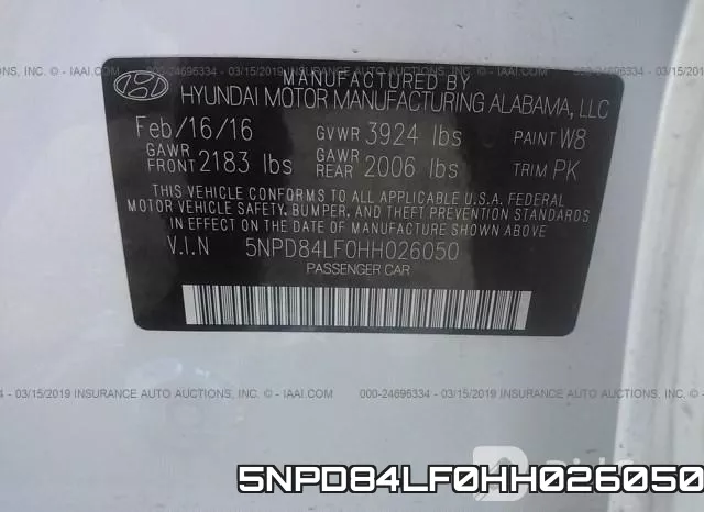 5NPD84LF0HH026050 фото 10