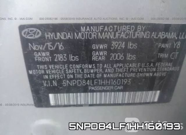 5NPD84LF1HH160193 фото 10