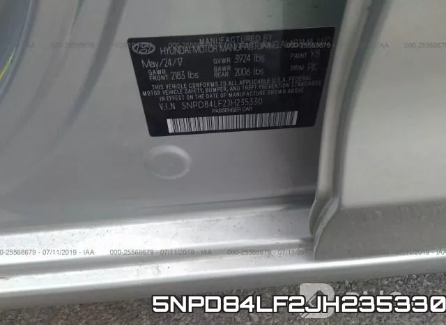 5NPD84LF2JH235330 фото 10