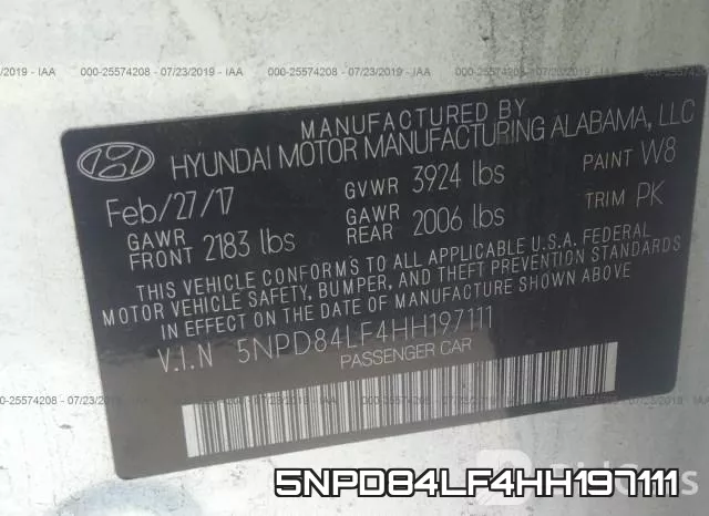 5NPD84LF4HH197111 фото 10