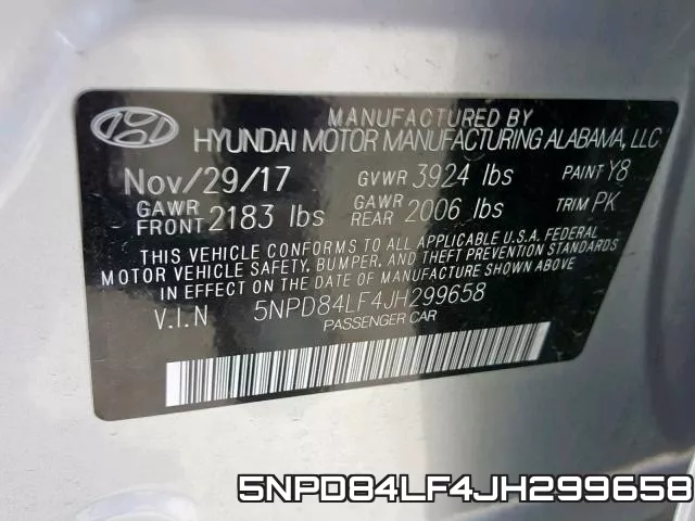 5NPD84LF4JH299658 фото 2