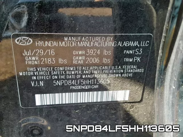 5NPD84LF5HH113605 фото 2