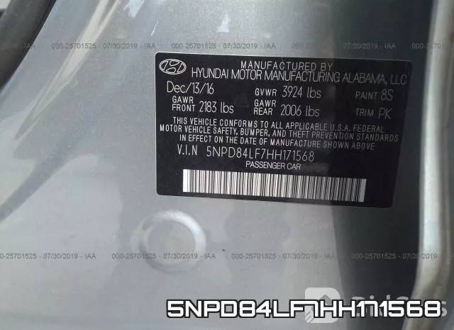 5NPD84LF7HH171568 фото 10