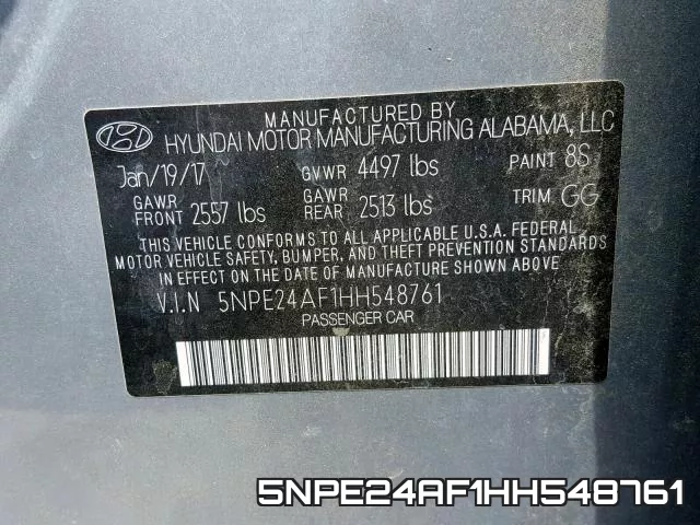 5NPE24AF1HH548761 фото 2