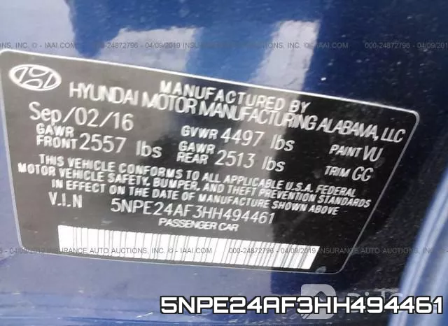 5NPE24AF3HH494461 фото 10