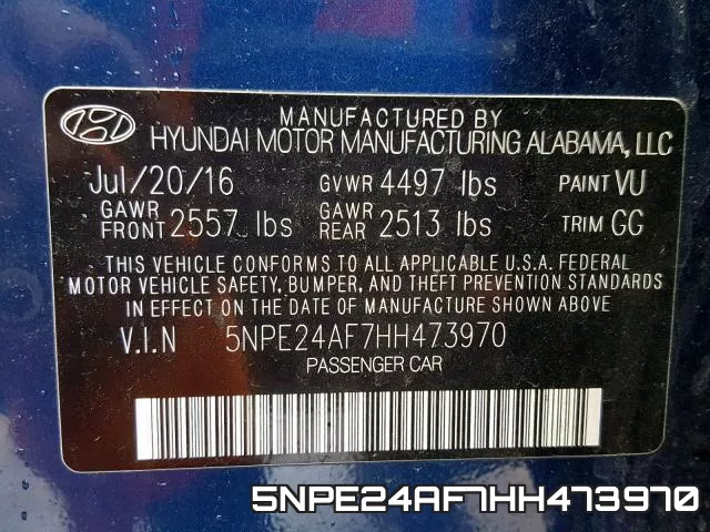 5NPE24AF7HH473970 фото 2