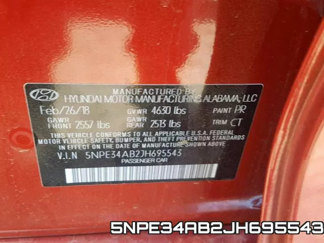 5NPE34AB2JH695543 фото 2