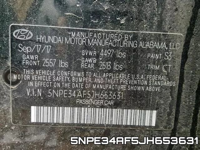 5NPE34AF5JH653631 фото 2