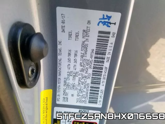 5TFCZ5AN8HX076658 фото 2