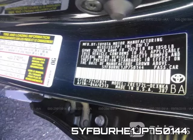 5YFBURHE1JP750144 фото 10