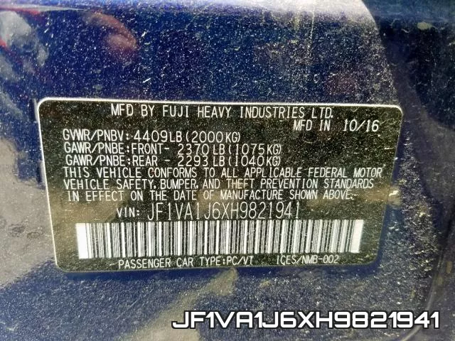 JF1VA1J6XH9821941 фото 2