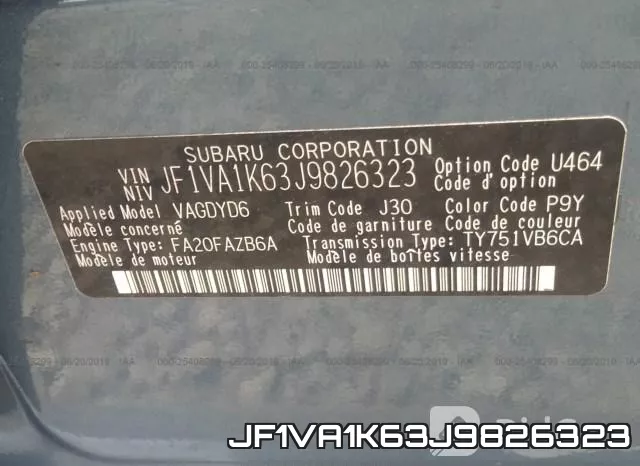JF1VA1K63J9826323 фото 10