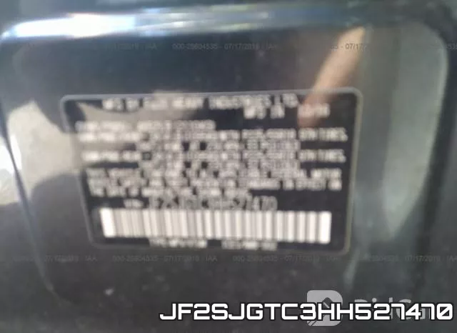 JF2SJGTC3HH527470 фото 10