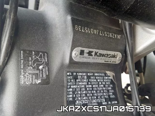 JKAZXCS17JA015739 фото 2