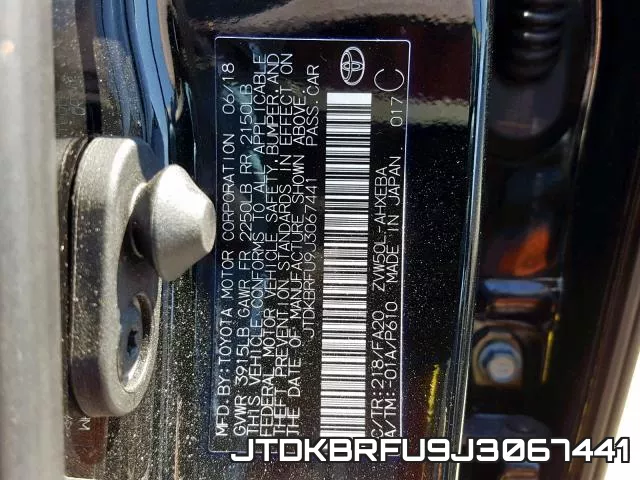 JTDKBRFU9J3067441 фото 2
