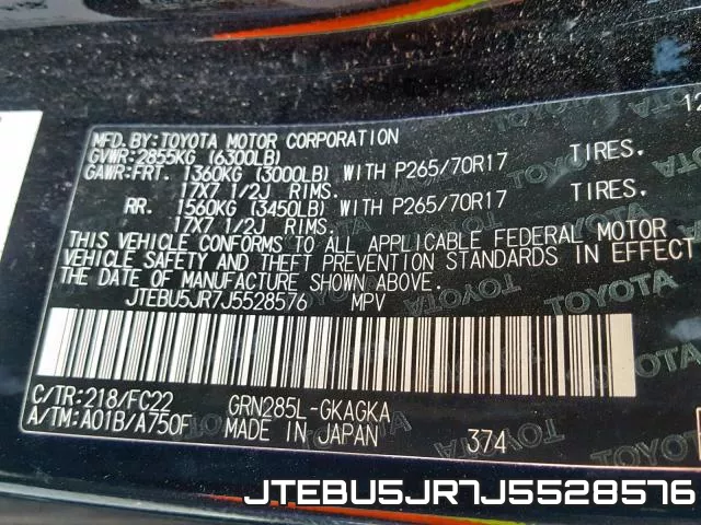 JTEBU5JR7J5528576 фото 2
