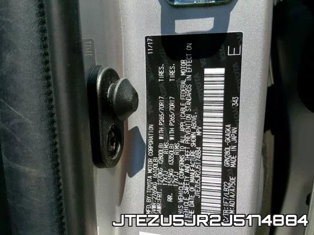 JTEZU5JR2J5174884 фото 2