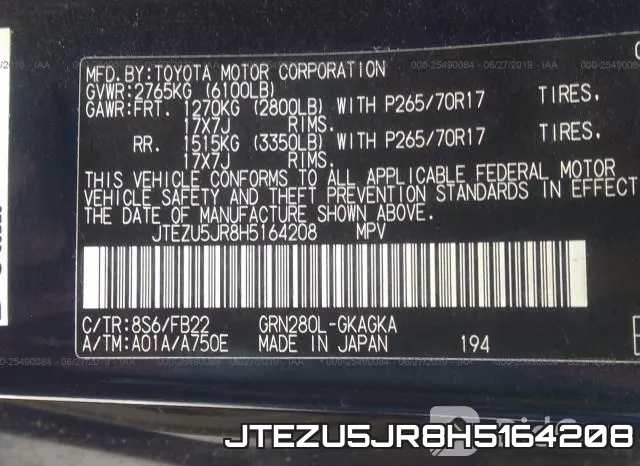 JTEZU5JR8H5164208 фото 10