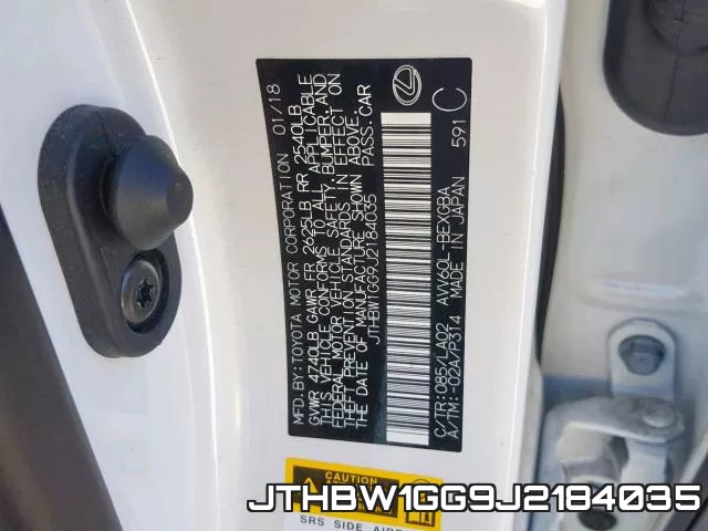 JTHBW1GG9J2184035 фото 2