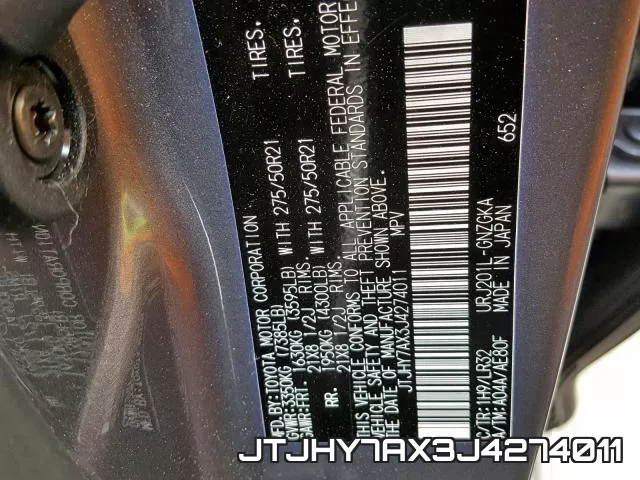 JTJHY7AX3J4274011 фото 2