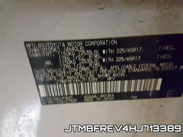 JTMBFREV4HJ713389 фото 2