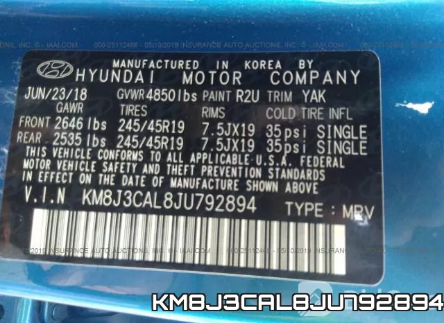 KM8J3CAL8JU792894 фото 10