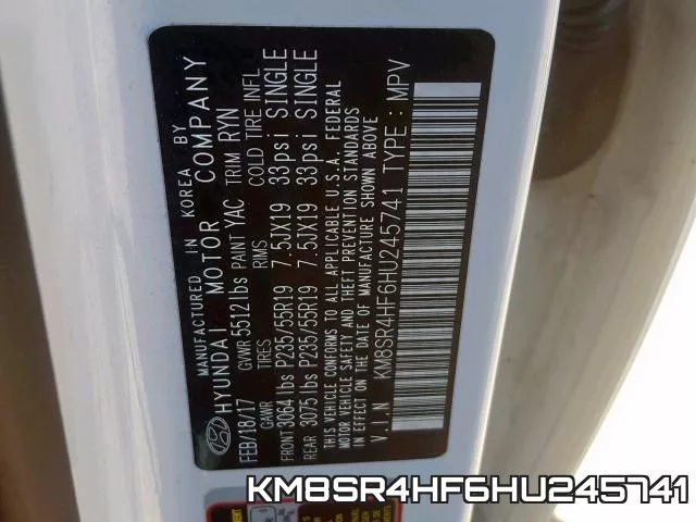 KM8SR4HF6HU245741 фото 2