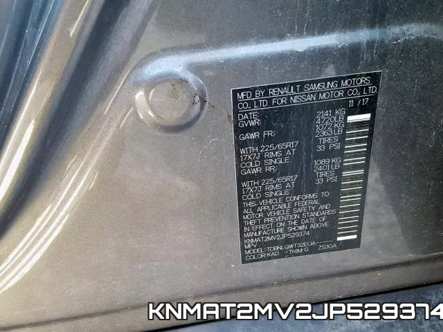 KNMAT2MV2JP529374 фото 2