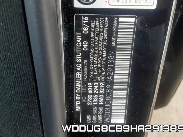 WDDUG8CB9HA291389 фото 2