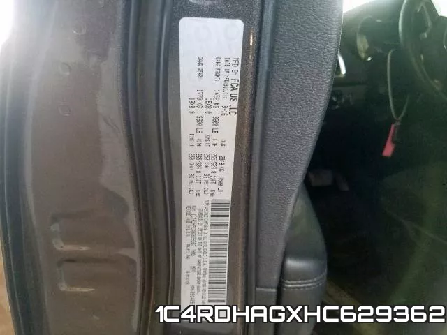 1C4RDHAGXHC629362 фото 2