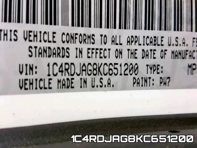 1C4RDJAG8KC651200 фото 2