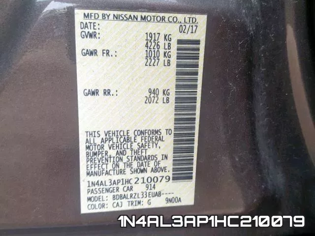 1N4AL3AP1HC210079 фото 2