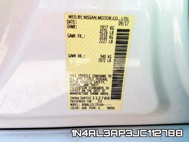 1N4AL3AP3JC112788 фото 2