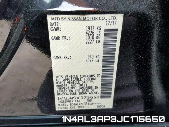 1N4AL3AP3JC175650 фото 2