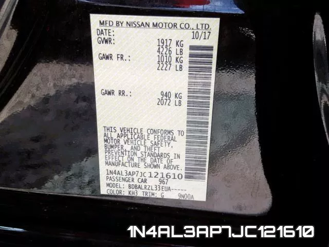 1N4AL3AP7JC121610 фото 2