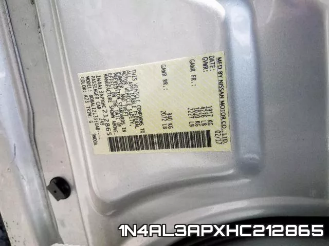 1N4AL3APXHC212865 фото 2