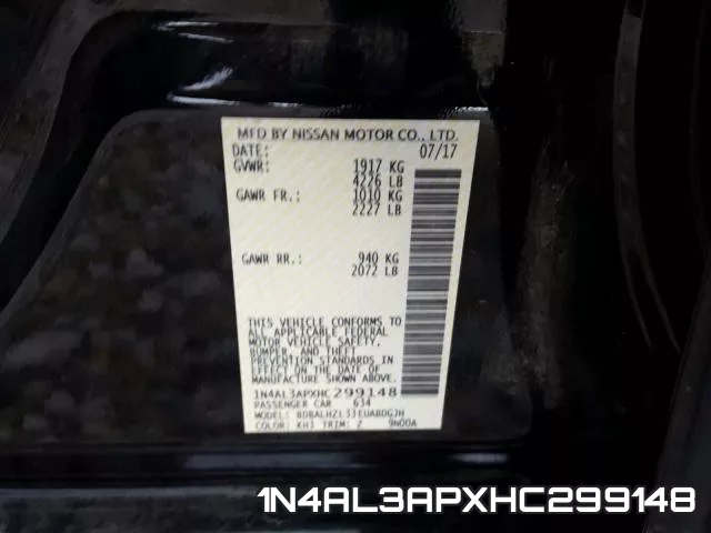 1N4AL3APXHC299148 фото 2