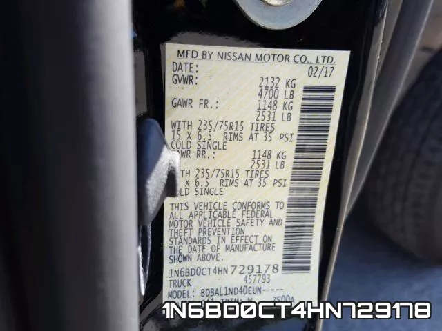 1N6BD0CT4HN729178 фото 2