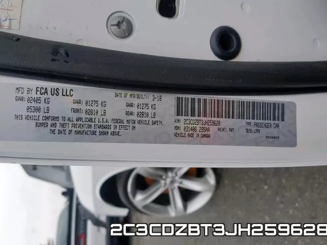 2C3CDZBT3JH259628 фото 2