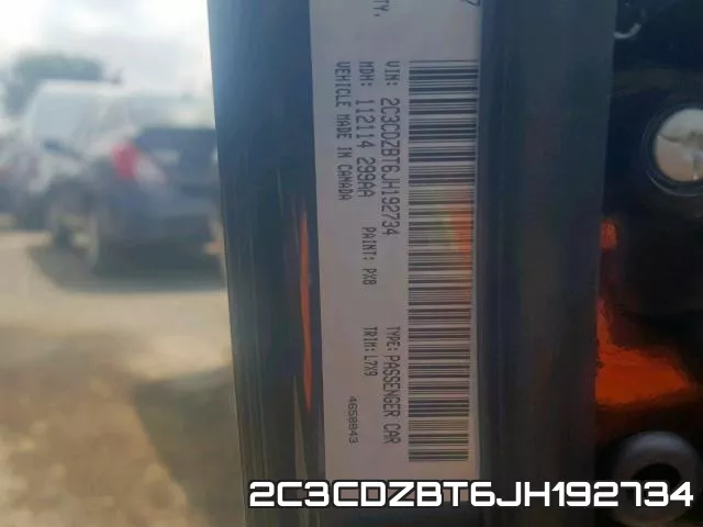2C3CDZBT6JH192734 фото 2