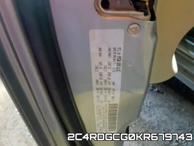 2C4RDGCG0KR679743 фото 2