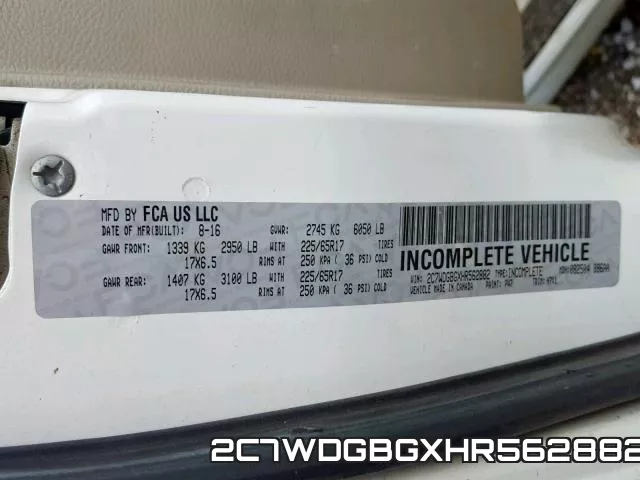 2C7WDGBGXHR562882 фото 2