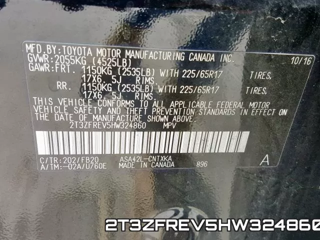 2T3ZFREV5HW324860 фото 2
