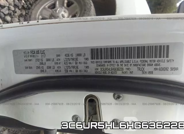 3C6UR5HL6HG636228 фото 10