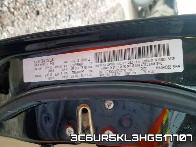 3C6UR5KL3HG517707 фото 2