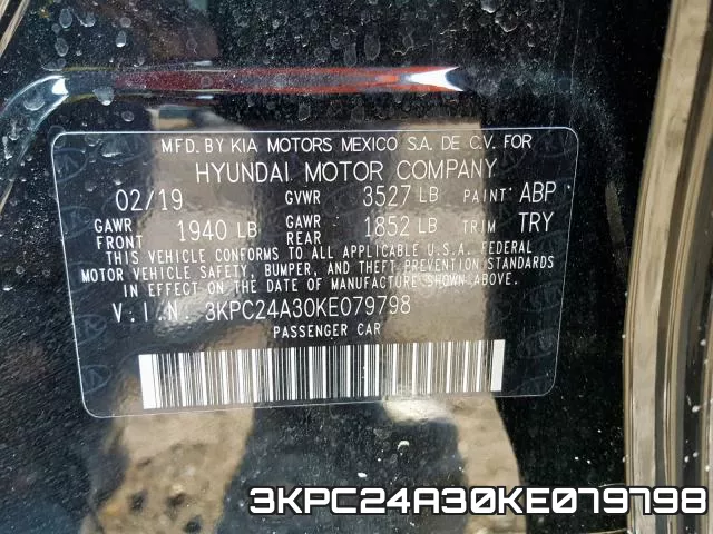 3KPC24A30KE079798 фото 2
