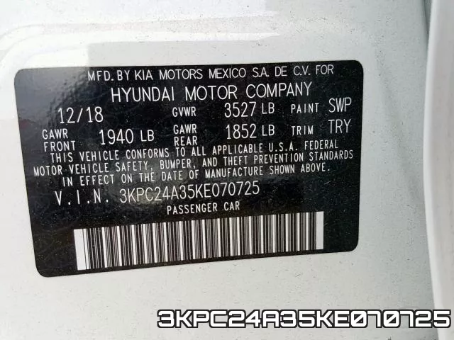 3KPC24A35KE070725 фото 2